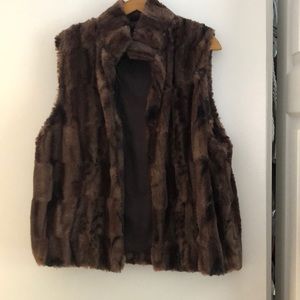 Faux fur vest